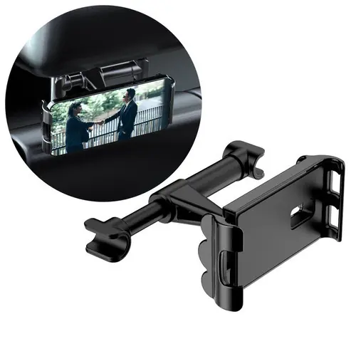 Ofertă exclusivă Suport auto telefon/tableta Dudao pentru tetiera negru