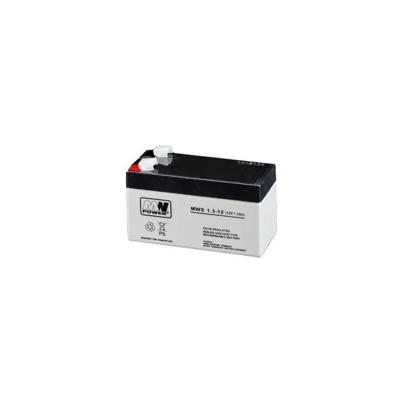 Acumulator AGM 1.3Ah 6V seria MW Power,MWS1.3-6,terminal de conexiune F1, dimensiuni 97x24x10 mm, greutate 0,45 kg Cumpărături sigure
