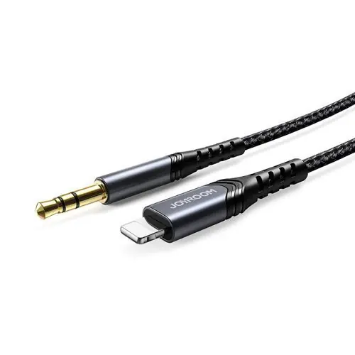 Cablu AUX audio stereo Joyroom 3,5 mm mini jack - Lightning pentru iPhone, iPad 2 m negru Livrare rapidă