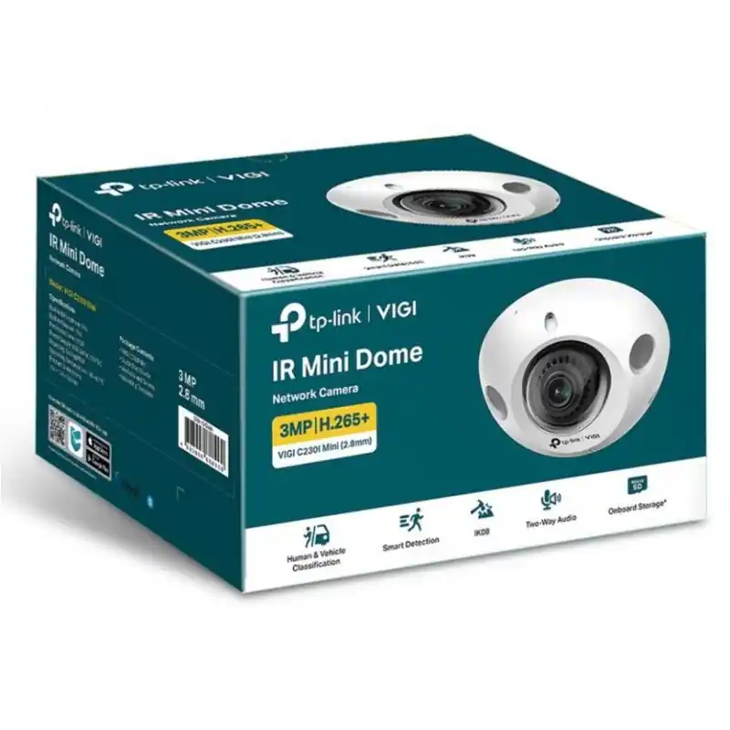"TP-LINK VIGI 3MP Indoor Dome Network Camera,VIGI C230I Mini(2.8mm), 1/2.8""Progressive Scan CMOS, obiectiv: 2.8mm, F1.6,unghi Cumpără acum