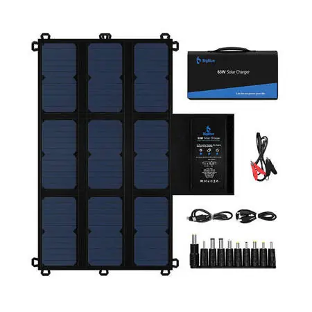 Ieftin Panou fotovoltaic portabil/incarcator solar BigBlue B405 63W