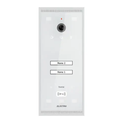 Panou exterior video Home pentru 2 Familii - SMART, G3 - ELECTRA VPM.02S03.ELWH4 Retur ușor