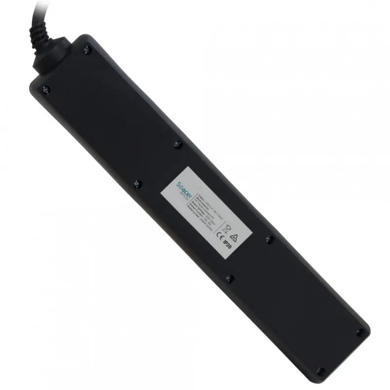 Ultima șansă PRELUNGITOR SPACER SCHUKO x5 16A 1.8m BK