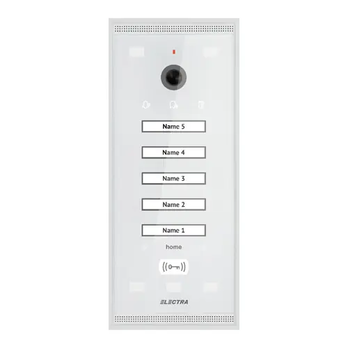 Panou exterior video Home pentru 5 Familii - SMART, G3 - ELECTRA VPM.05S03.ELWH4 Comandă acum
