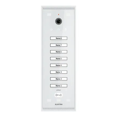 Cumpără online Panou exterior video Urban pentru 8 Familii, montaj aparent - SMART, G3 - ELECTRA VPM.08S03.ELWU4