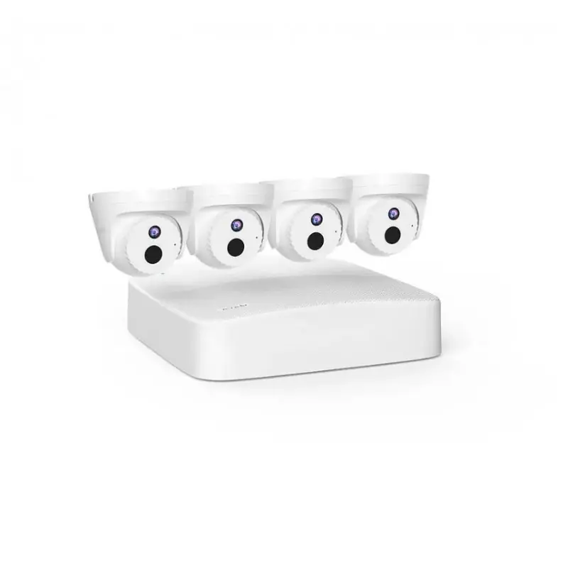 Tenda kit supraveghere 4 canele POE K4P-4CR, rezolutie: 4MP, latime banda: 60Mbps, intrari audio: 1 ch, RCA, iesire HDMI: 1-ch, Cel mai bun preț