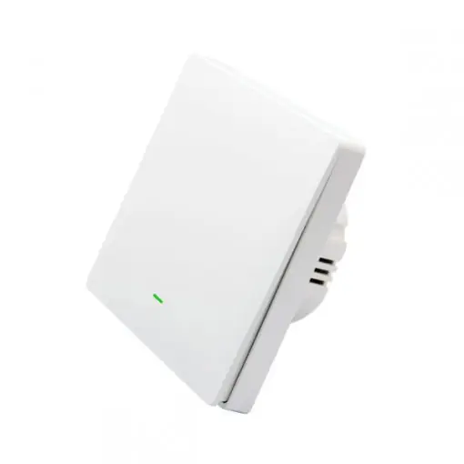 SmartWise B1LW WiFi, întrerupător de perete RF cu 1 canale, buton fizic (fără nul) (alb) Preferatul clienților