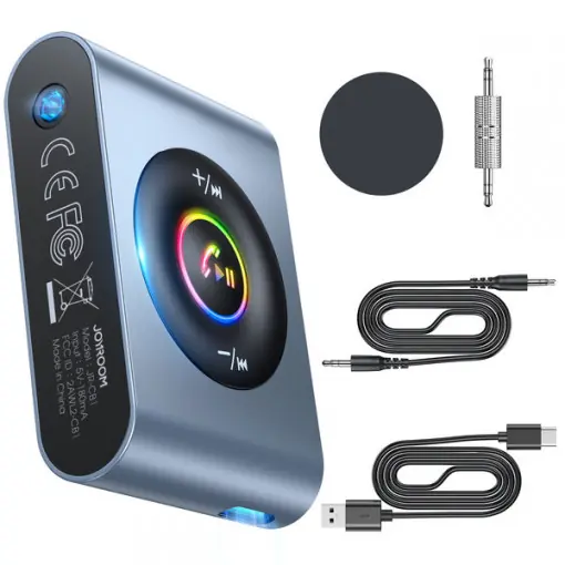 Transmițător Bluetooth 5.3 pentru mașină Joyroom și kit hands-free pentru port mini jack AUX de 3,5 mm Preț promoțional