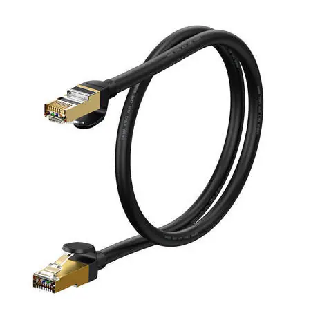 Cumpără online Cablu de rețea Baseus Ethernet RJ45, 10 Gbps, 0,5 m (negru)