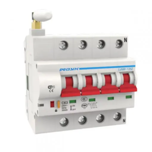 Siguranta WDYK POW63 WiFi Smart 4P (trifazat) întrerupător (MCB) (max. 63A) Retur ușor