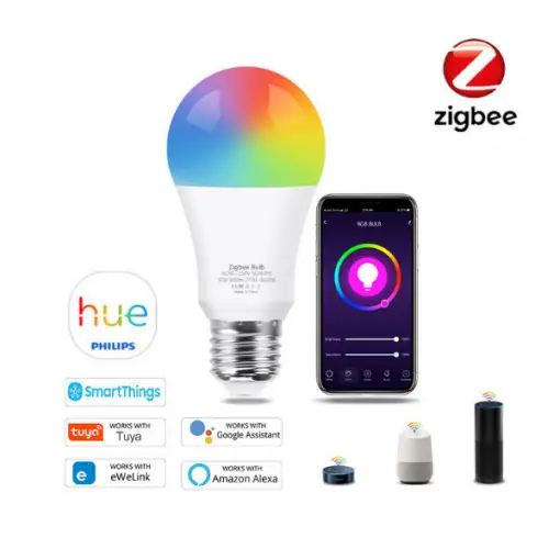 Bec inteligent SmartWise RGBW (E27) ZigBee compatibil eWeLink, Tuya, SmartLife Plată sigură