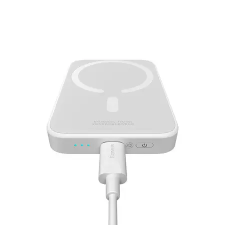 Livrare rapidă Powerbank Baseus Magnetic 6000mAh 20W (alb)