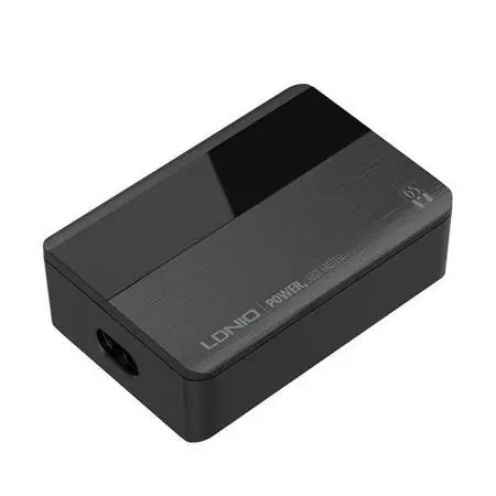Transport gratuit Încărcător de perete LDNIO A4808Q, 2x USB + 2x USB-C, 65W (negru)