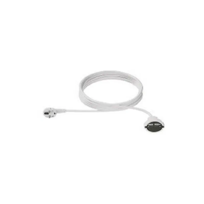 Cordon prelungitor schuko+Priza H05VV-F 3G1.5, 5 m, alb, cu protectie pt copii Reduceri