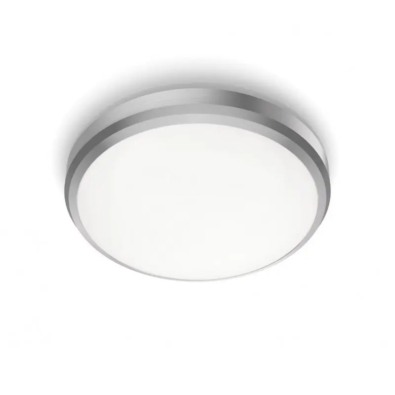 Comandă acum Plafoniera LED Philips Doris CL257, 6W, 640 lm, lumina neutra (4000K) ,IP44, 22cm, Nichel