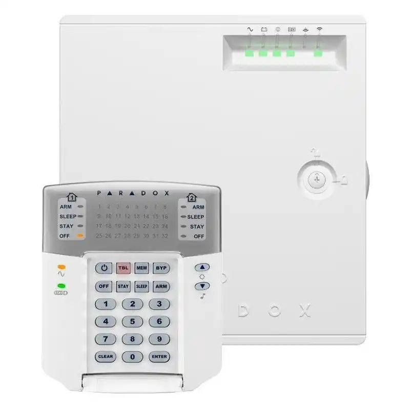 Nu rata Centrala radio Magellan 32-Zone Wireless cu transceiver (5 zone fizice pe placa), extensibila la 32 zone, pregatita pentru upgra