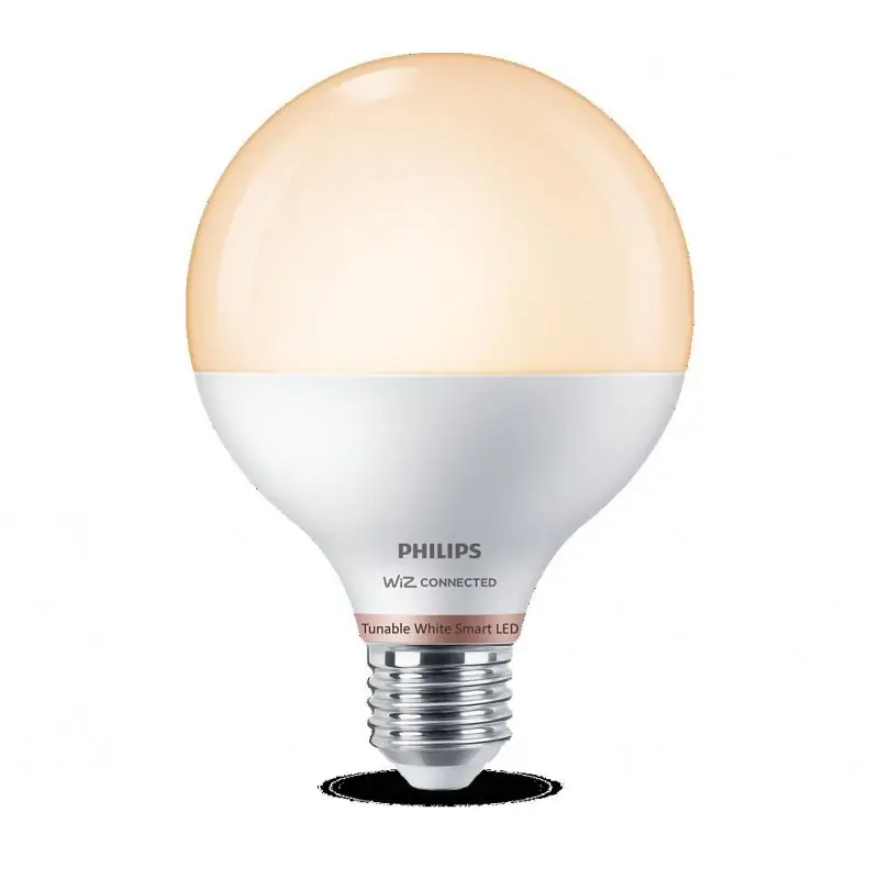 Reducere specială Bec LED inteligent Philips Glob G95, Wi-Fi, Bluetooth, E27, 11W (75W), 1055 lm, lumina alba (2700-6500K)
