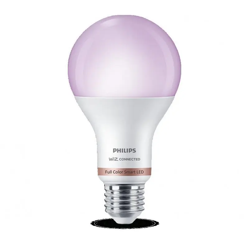 Reducere Bec LED RGB inteligent Philips Bulb A67, Wi-Fi, Bluetooth, E27, 13W (100W), 1521 lm, lumina alba si color (2200-6500K)