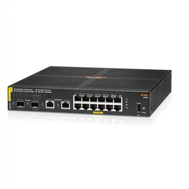 HPE Aruba Networking CX 6000 12G Class4 PoE 2G/2SFP 139W Switch Preț promoțional