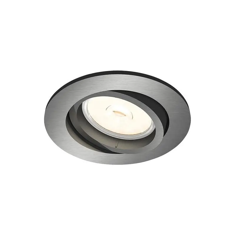Spot incastrat Philips Donegal, GU10, 5.5W, IP20, 9cm, Gri Cel mai bun preț