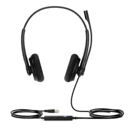 Yealink UH34 Lite Dual Teams Căști Prin cablu Bandă de fixare pe cap Birou/Call center USB Tip-A Negru Preferatul clienților