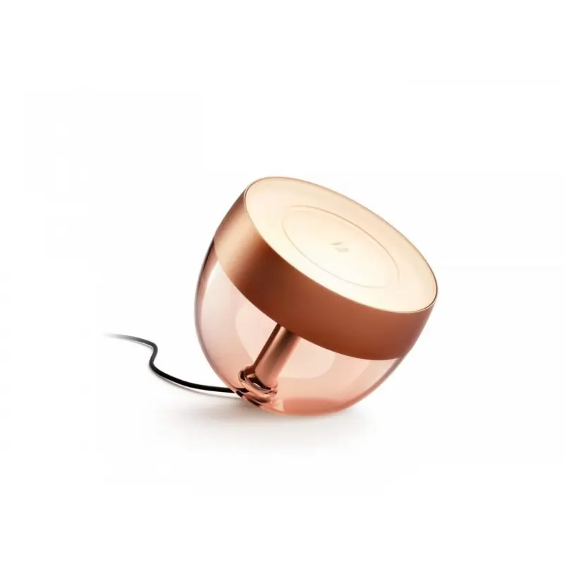 Lampa LED RGB Philips Hue Iris, gen4, Bluetooth, 8.2W, 570 lm, lumina alba si color (2000-6500K), IP20, 20.4cm, Copper Retur gratuit