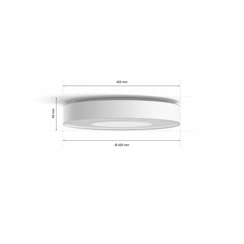 Reducere extra Plafoniera LED RGB Philips Hue Infuse, Bluetooth, 52.5W, 3700 lm, lumina alba si color (2000-6500K), IP20, 42.5cm, Alb