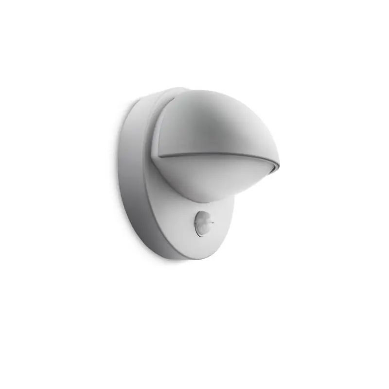 Aplica pentru exterior cu senzor de miscare Philips June, 1xE27, max 42W, IP44, 135x195mm, Gri Popular