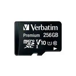 Livrare gratuită Verbatim Premium U1 256 Giga Bites MicroSDXC UHS-I Clasa 10