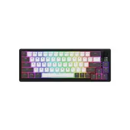 HATOR Skyfall Pro Wireless 65 tastaturi Gaming USB + RF Wireless + Bluetooth QWERTY Engleză SUA Negru, Gri Lichidare de stoc