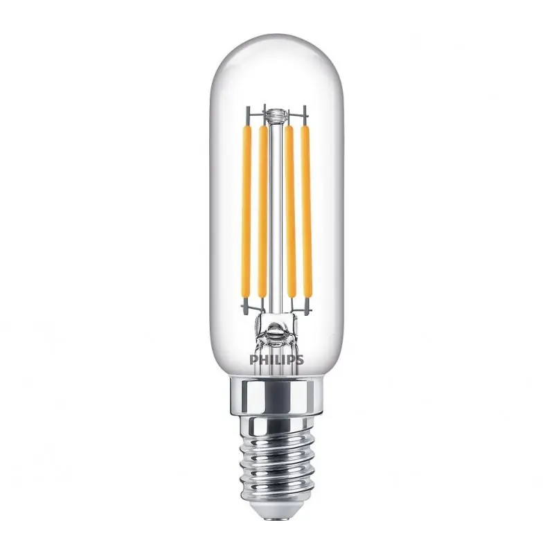 Comandă acum Bec LED Philips Classic T25L, E14, 4.5W (40W), 470 lm, luminacalda(2700K), cu filament