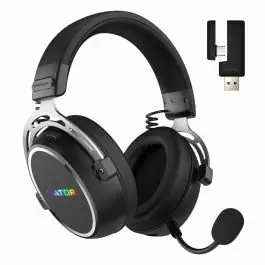 HATOR Hypergang 3 Wireless Căști Fără fir Bandă de fixare pe cap Gaming USB Type-C / USB Type-A Bluetooth Negru Plată sigură