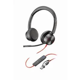 HP Poly Căști USB-C Poly Blackwire 8225 stereo Microsoft Teams Certified + adaptor USB-C/A Livrare expres
