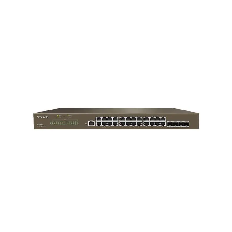 Plată sigură Switch Tenda TEG3328F, 24 port, 10/100/1000 Mbps