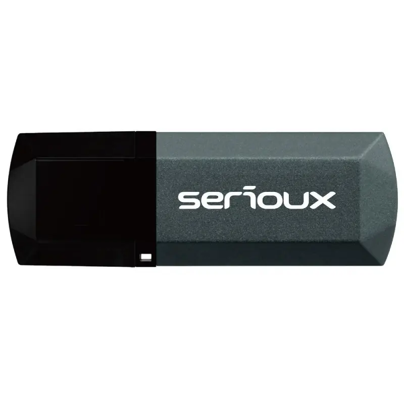 Memorie USB Flash Drive Serioux 64 GB DataVault V153, USB 2.0, black, dimensiuni 54,4 x 19,3 x 7,3 mm, greutate 12g, rata de tra Cumpărături sigure