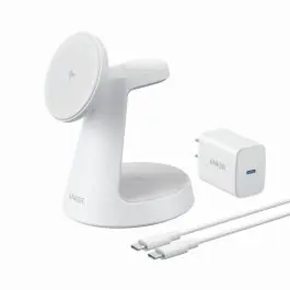 Ieftin Anker MagGo Căști, Smartphone, Ceas smart Alb USB Încărcare fără fir Încărcare rapidă De interior