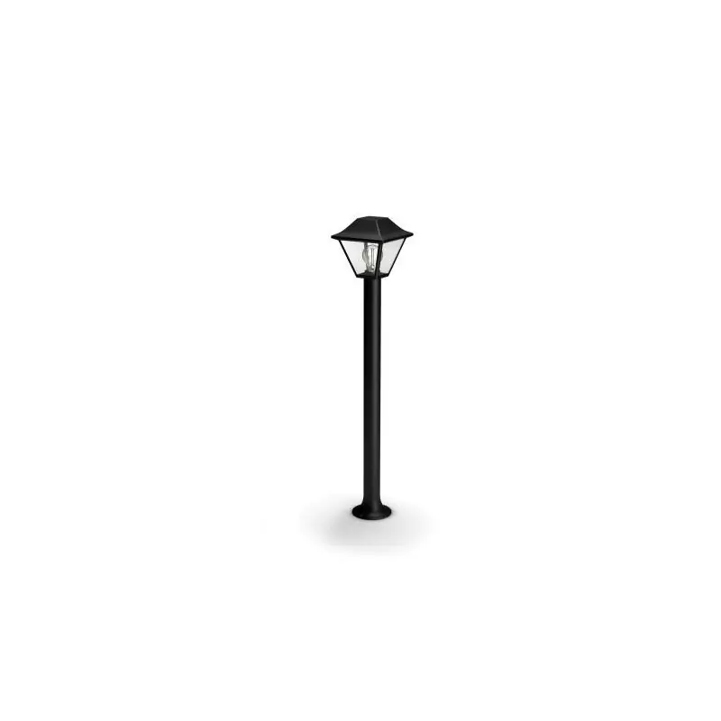 Stalp pentru iluminat exterior Philips Alpenglow, 1xE27, max 60W, IP44 ,899x174mm, Negru Popular