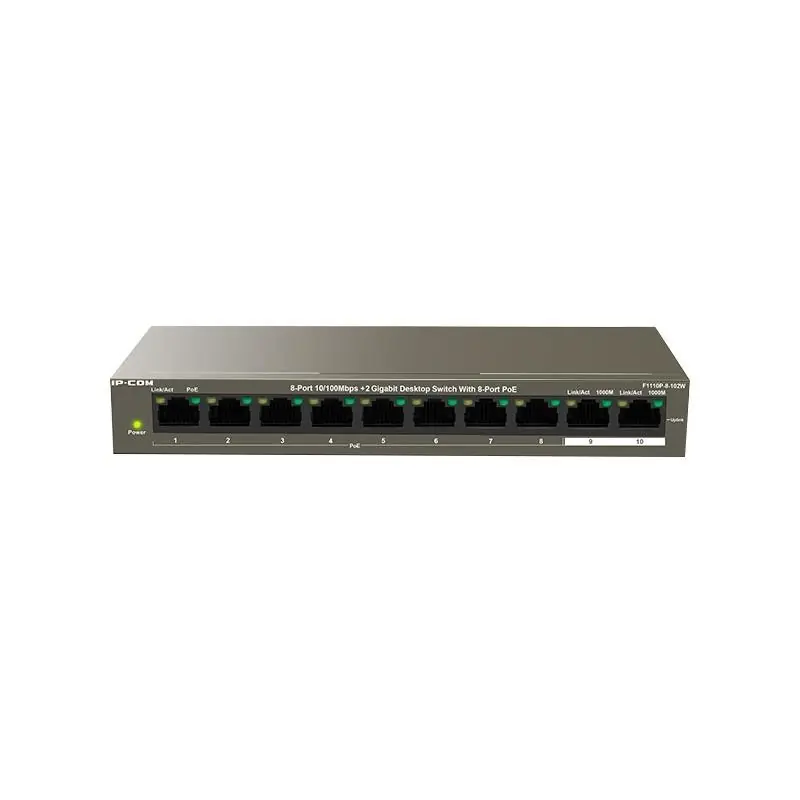 Disponibil imediat Switch IP-COM F1110P-8-102W, 8 Port, 10/100 Mbps