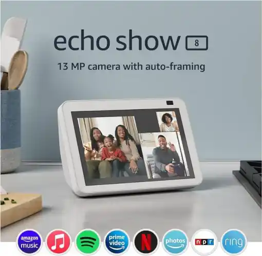 Disponibil imediat Amazon Echo Show 8(2nd Gen2021)GlacierWh