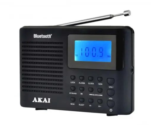 Radio portabil AKAI APR-400 0.8 W, negru Cumpărături sigure