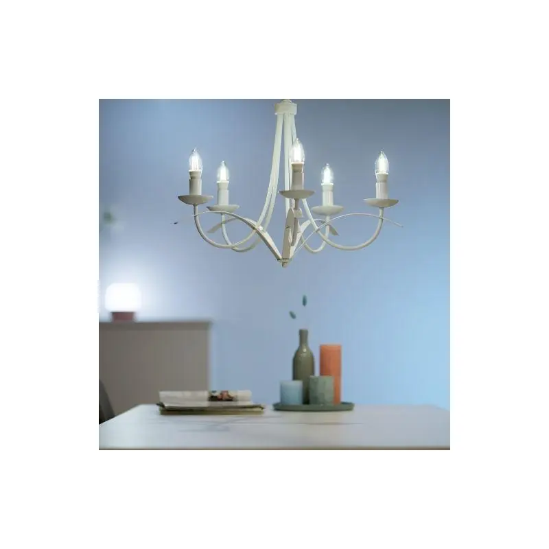 Bec LED inteligent vintage (decorativ) WiZ Connected Filament Clear C35 ,Wi-Fi, E14, 4.9W (40W), 470 lm, lumina alba (2700-6500K Plată securizată