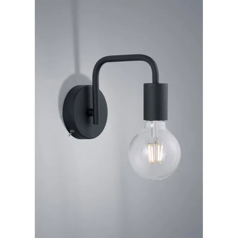 Aplica Trio DIALLO 208070132, excl. 1x E27 · max. 42W, 230V, IP20, montare pe perete, include intrerupator, nu include becul, di Calitate înaltă