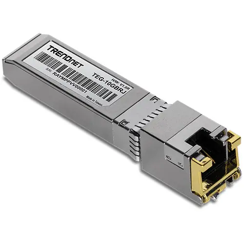 Ofertă Modul RJ45 SFP+, 1/2.5/5/10G, 100/50/50/30m - TRENDnet TEG-10GBRJ