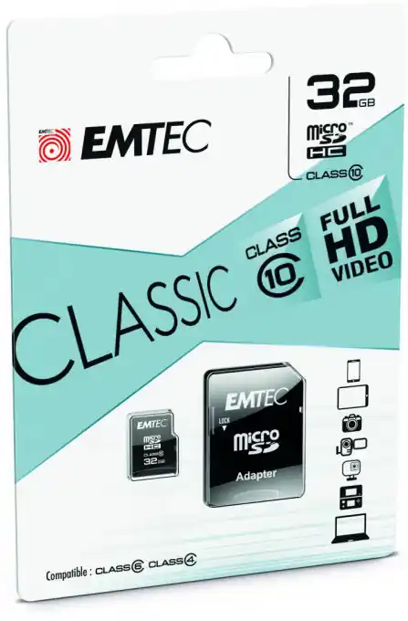 Doar azi MICROSDHC 32GB CL10 EMTEC