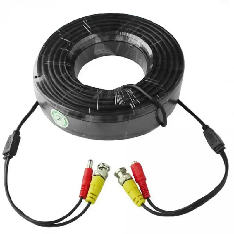 Cel mai vândut Cablu video si alimentare 15 metri LN-EC04-15M conectori DC si BNC Video Power: 26 AWG Insulation: 1.3mm Colourless PE Power Co