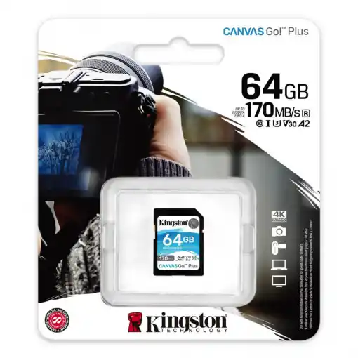 Reducere extra SD CARD KS 64GB CL10 UHS-I CANVAS GO PLS