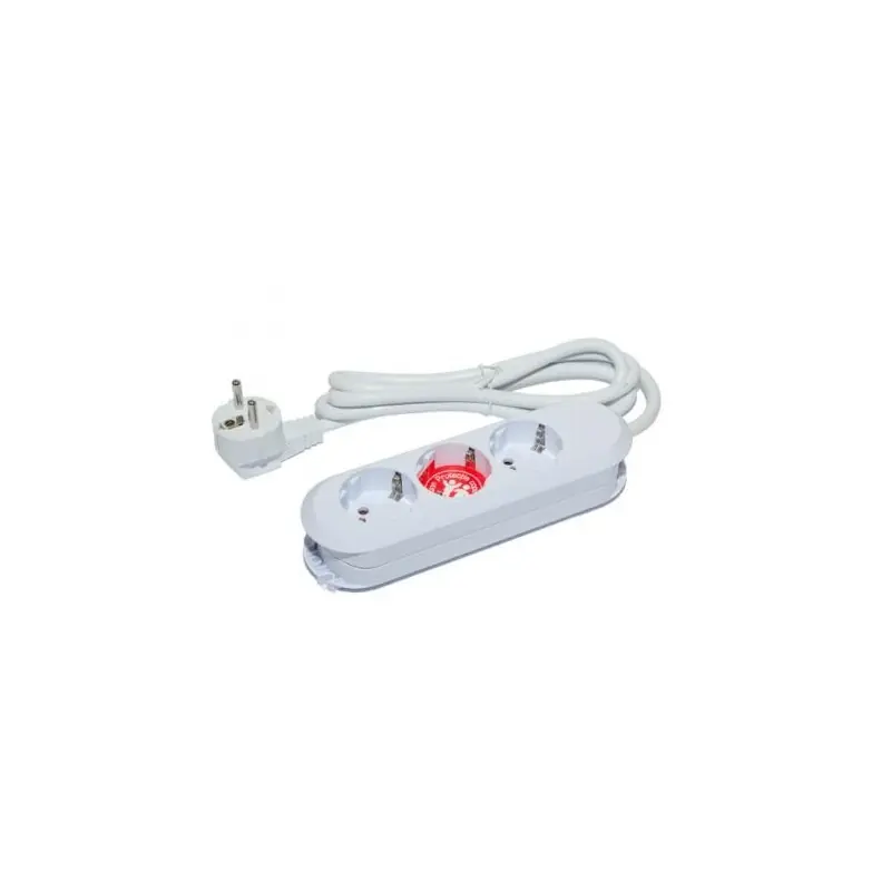 Promoție Prelungitor Bachmann SMART 3xCEE7/3, fara intrerupator, lungime cablu 1.5m, H05VV-F 3G1.5 alb, nedemontabil