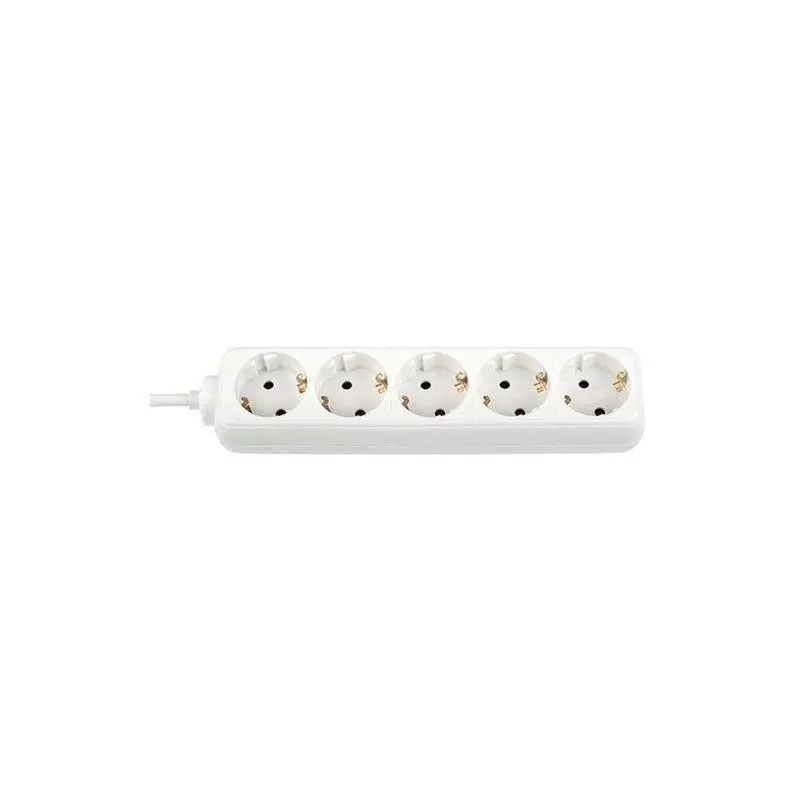 Prelungitor Bachmann SELLY 5xCEE7/3 PC, fara intrerupator, lungime cablu 1.5m, H05VV-F 3G1, alb Reducere specială