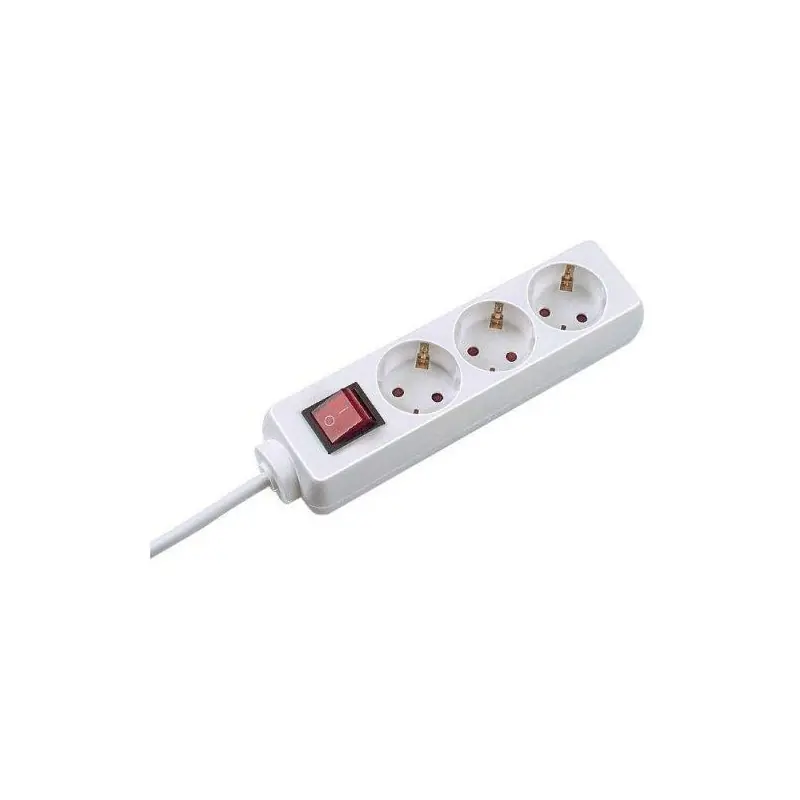 Preț redus Prelungitor Bachmann SELLY 3xCEE7/3 PC, cu intrerupator, lungime cablu 1.5m, H05VV-F 3G1, alb