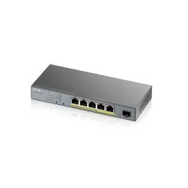 Zyxel GS1350-6HP-EU0101F switch-uri Gestionate L2 Gigabit Ethernet (10/100/1000) Power over Ethernet (PoE) Suport Gri Doar azi